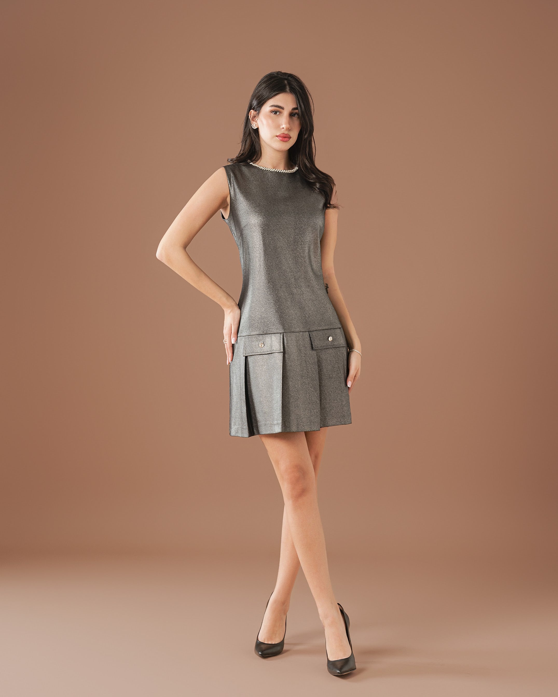 Short Sleeveless Mini Dress