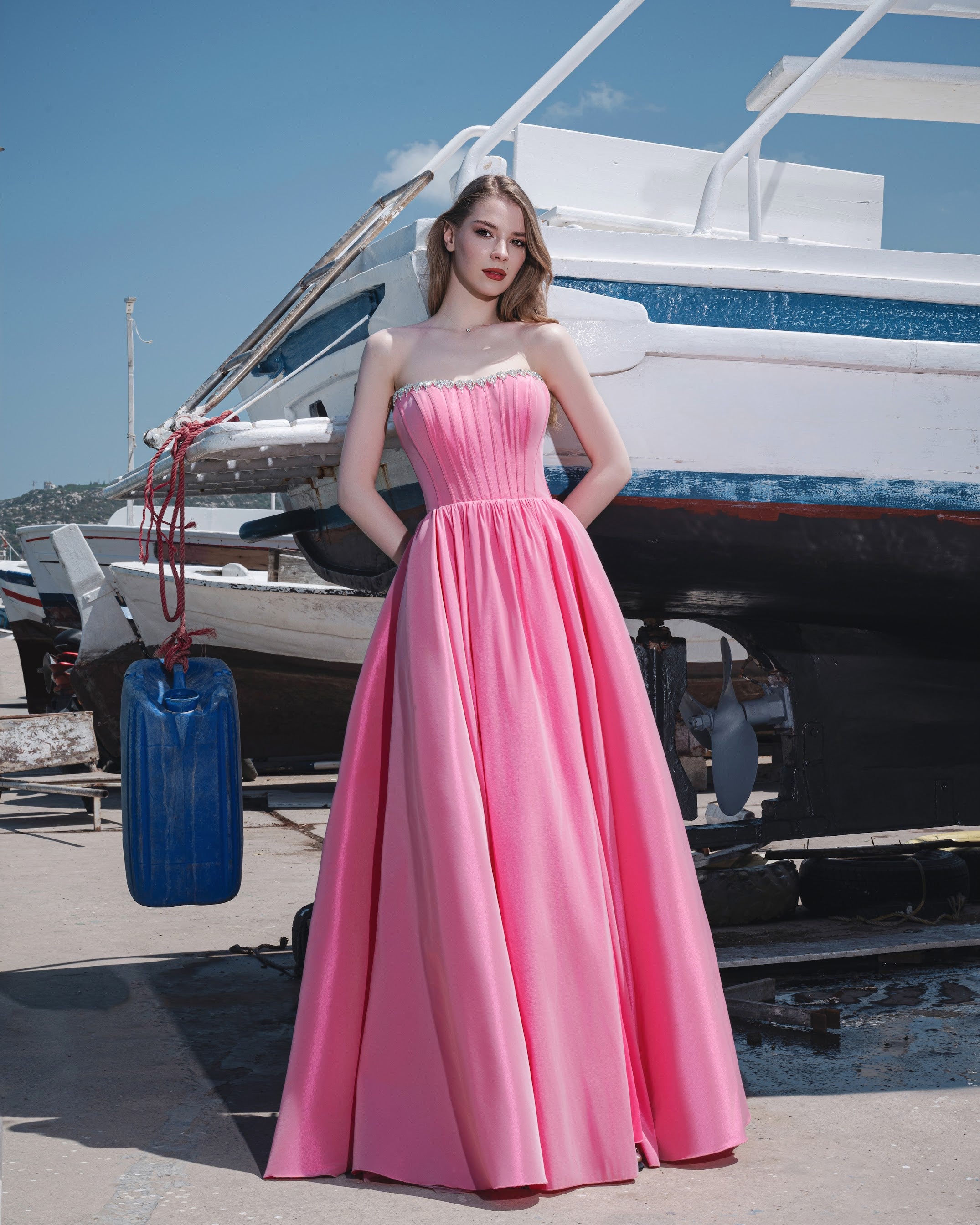Embellished Gown Couture Dress