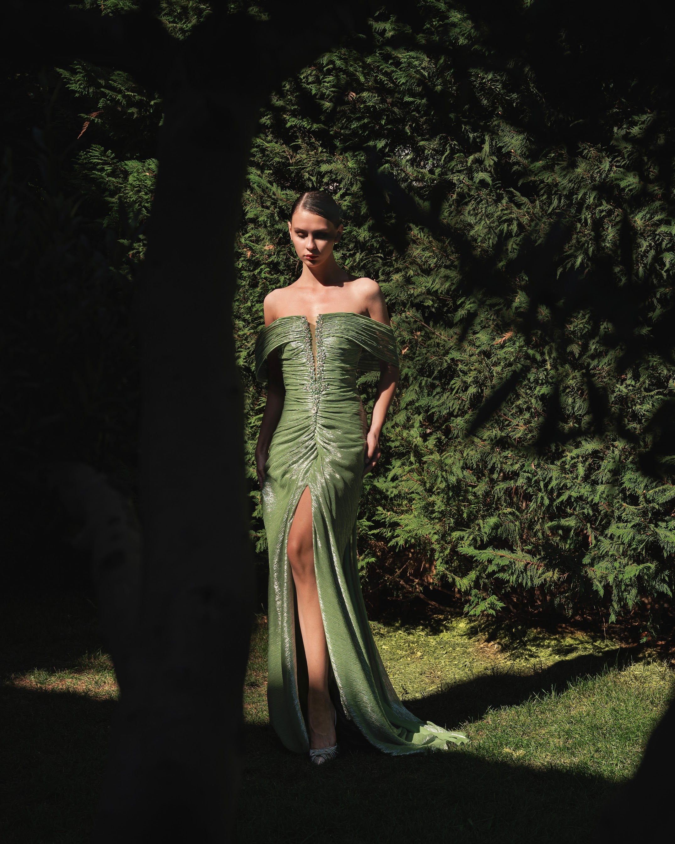 Off the Shoulder Couture Dress