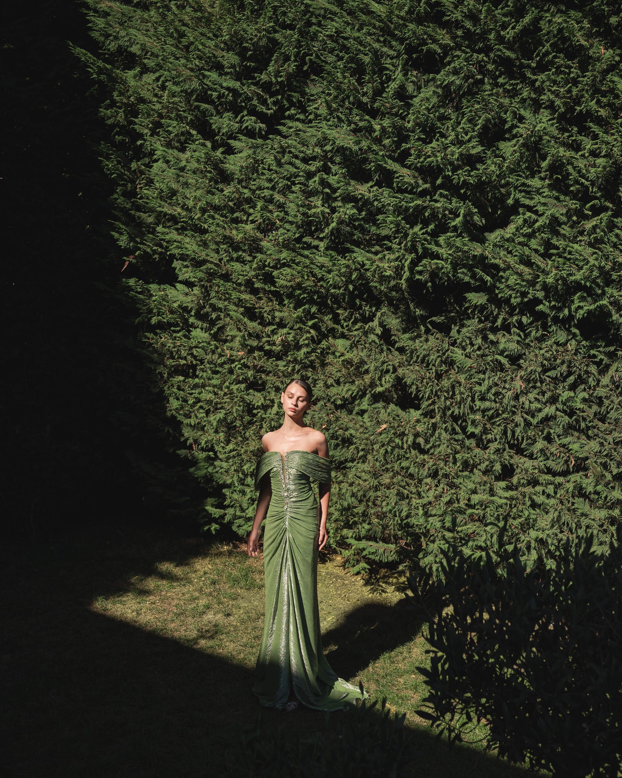 Off the Shoulder Couture Dress