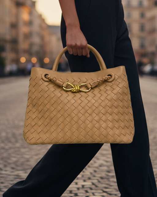 Elegant Woven Leather Handbag