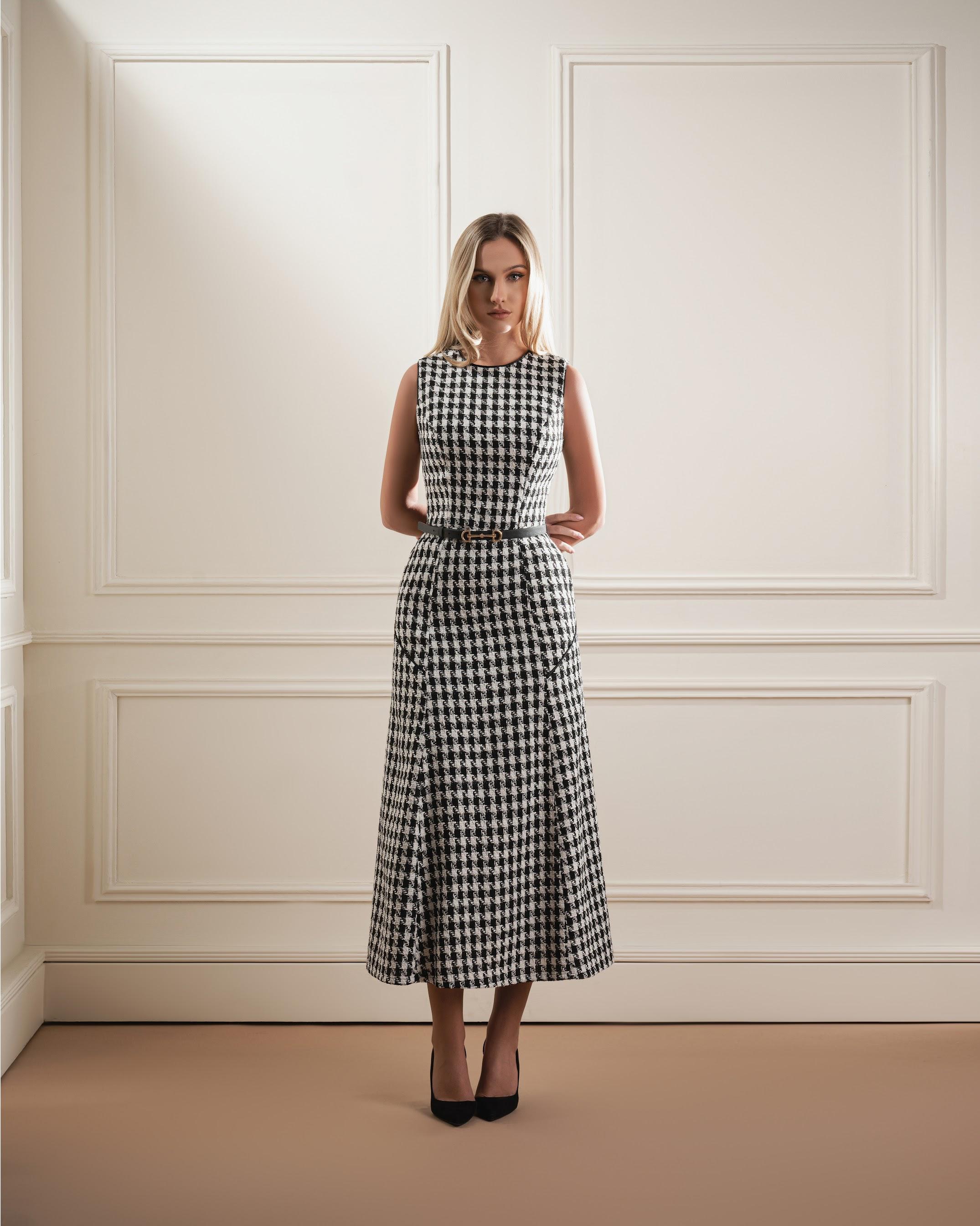 L'Amour Toujours Checkered Dress