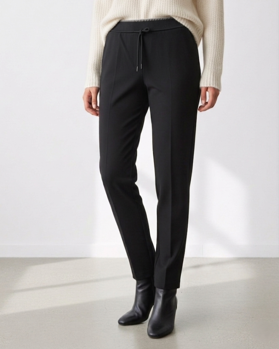 Black Tapered Trousers