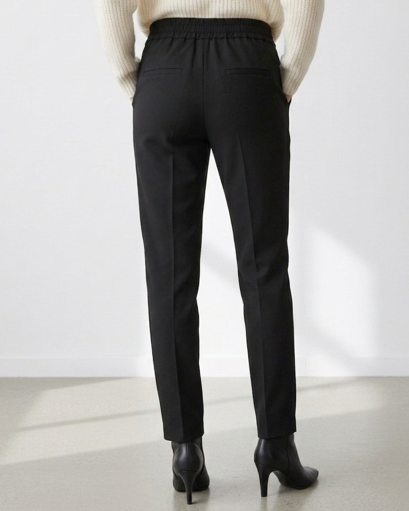 Black Tapered Trousers