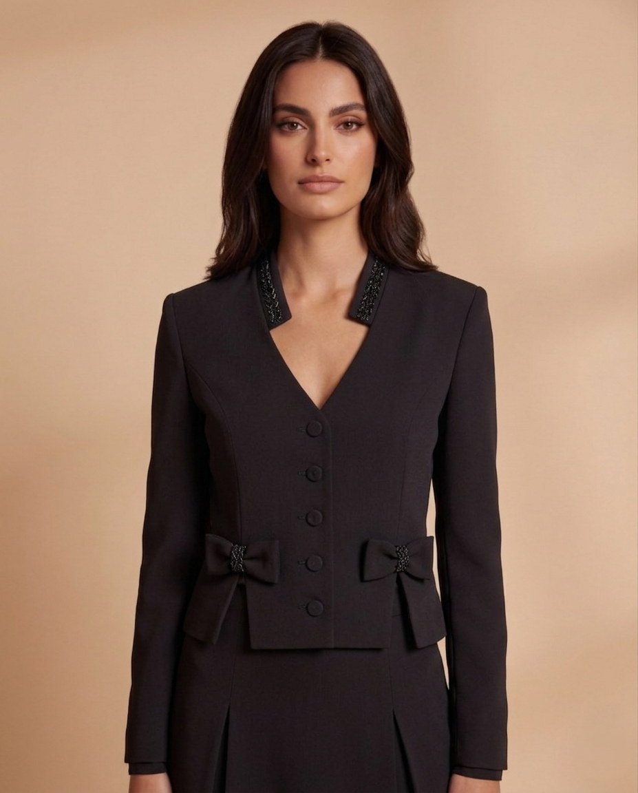 Feminine Tailored Skirt Suit