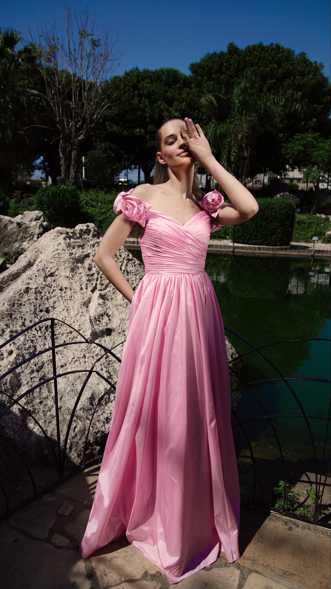 Pink Floral Gown
