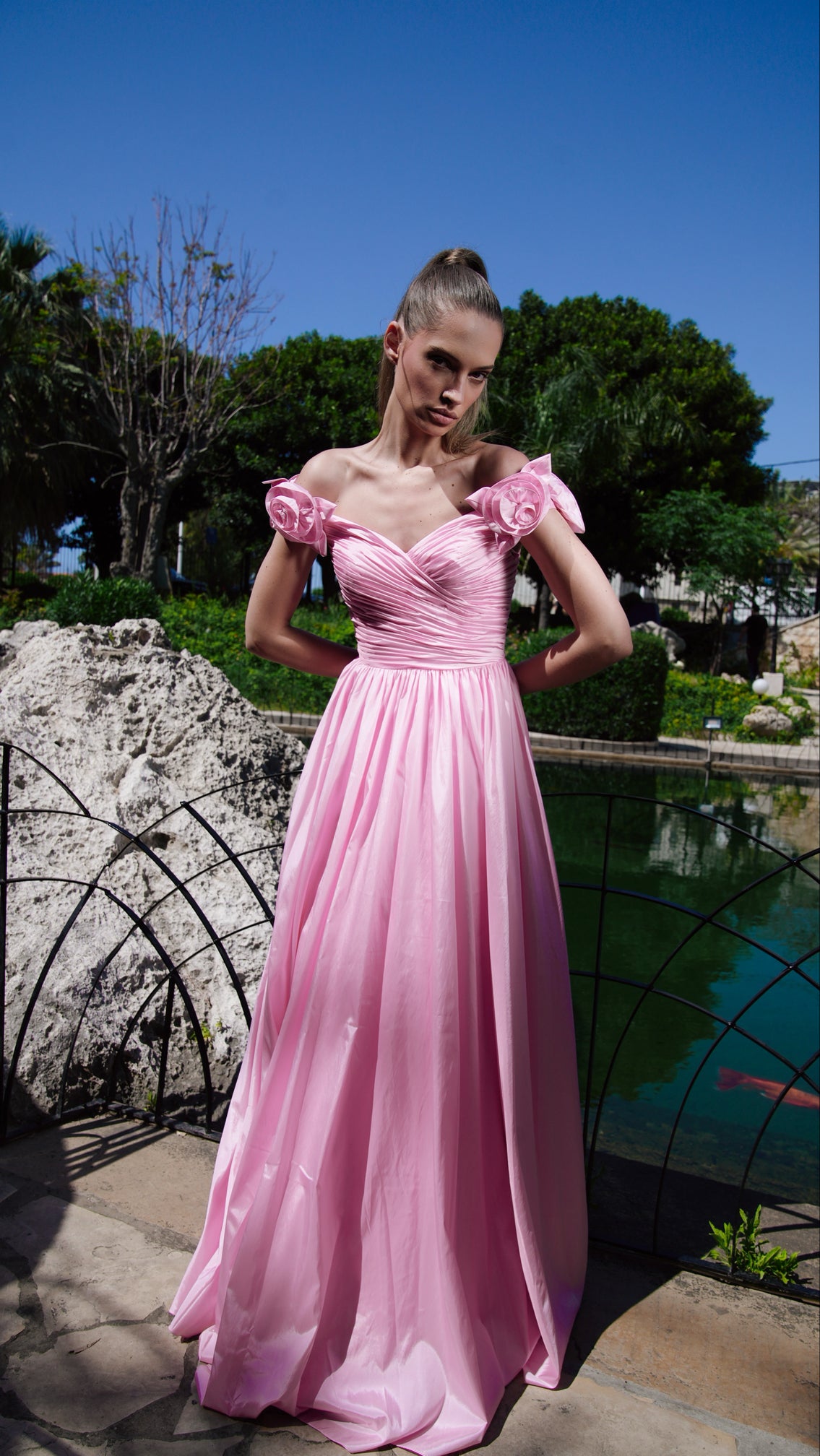 Pink Floral Gown