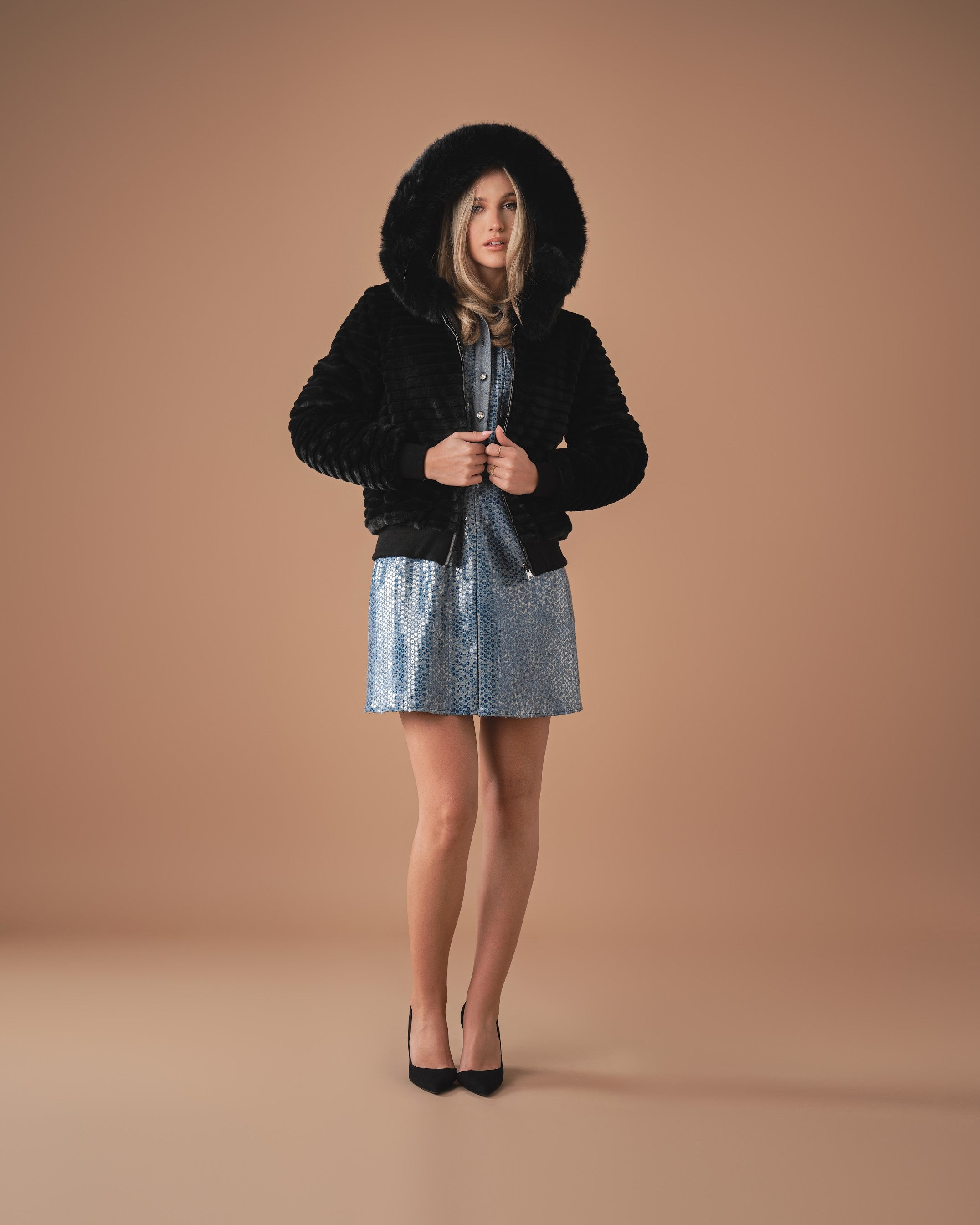 Reversible fur Jacket