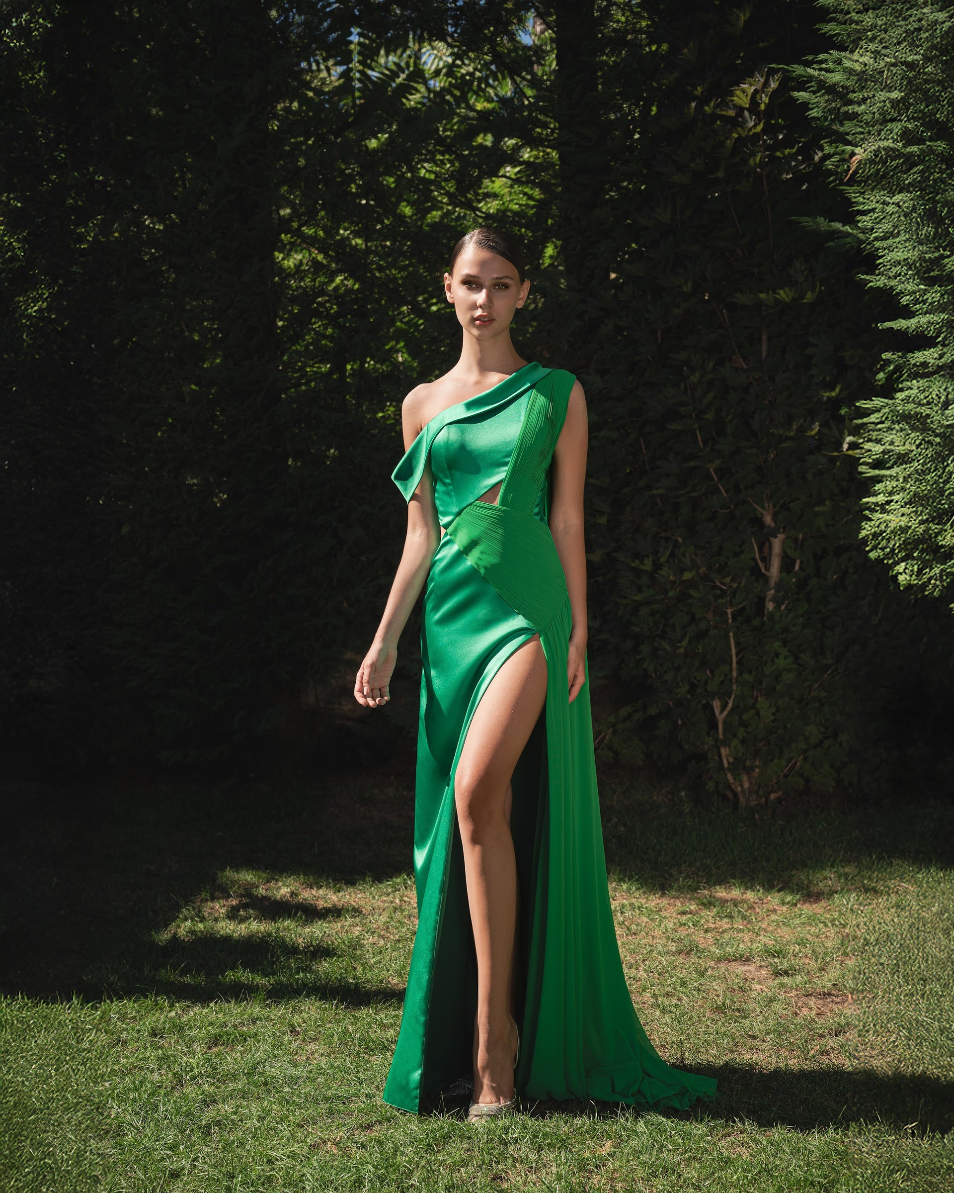 couture green dress Emerald Green Couture Dress