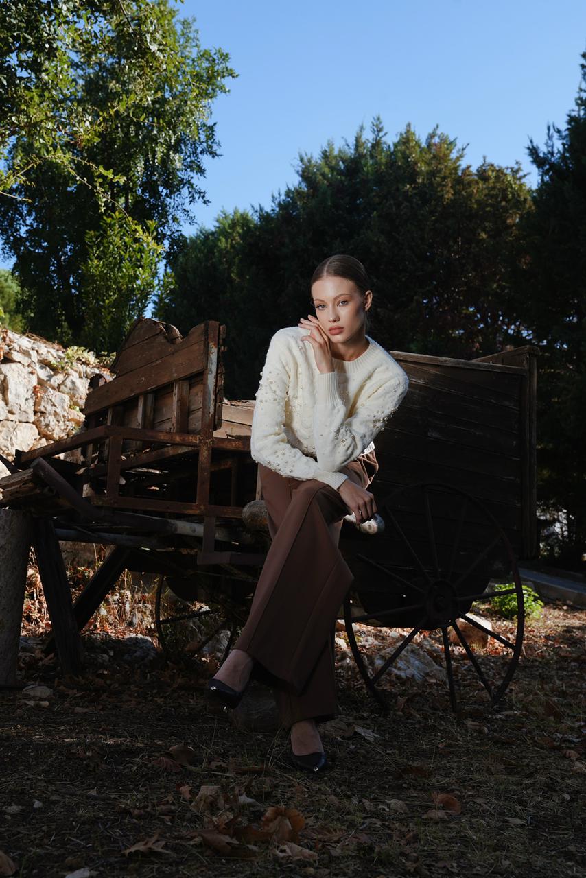 Embellished Knit Pullover