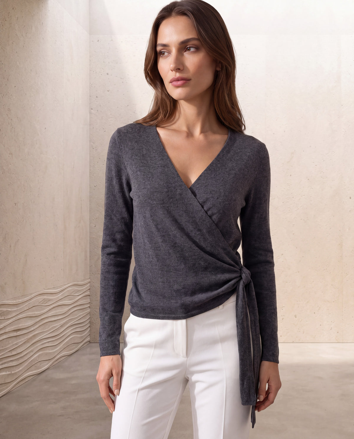 Étoile Wrap-Tie Knit Top