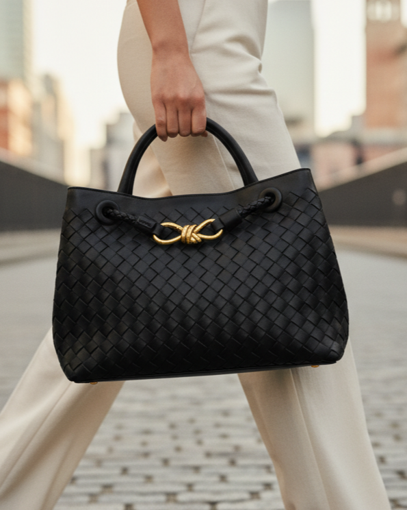 Elegant Woven Leather Handbag